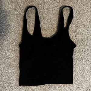 Aritzia TNA black crop tank